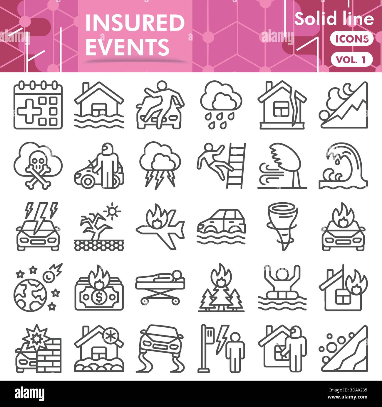 Insured people Stock Vector Images - Alamy