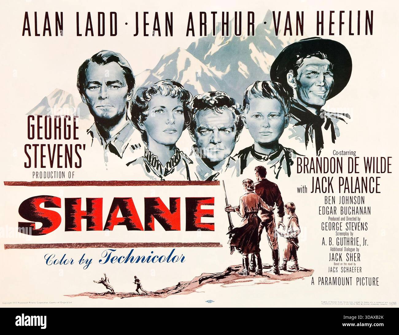Movie poster shane 1953 hi-res stock photography and images - Alamy