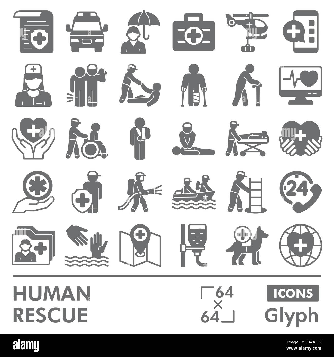Resuscitation vector vectors Black and White Stock Photos & Images - Alamy