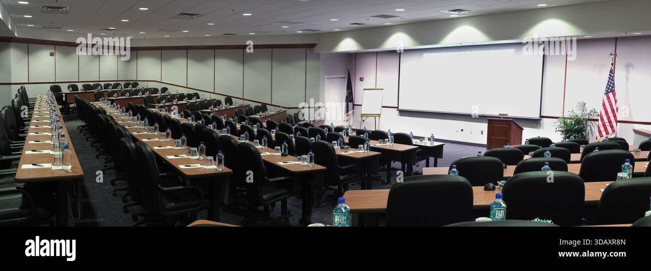 Conference Center meeting training room, Philadelphia, USA Stock Photo