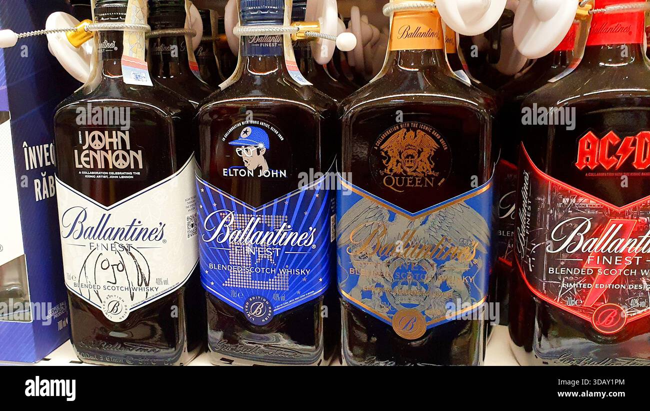 Ballantines whiskey bottle hi-res stock photography and images - Alamy