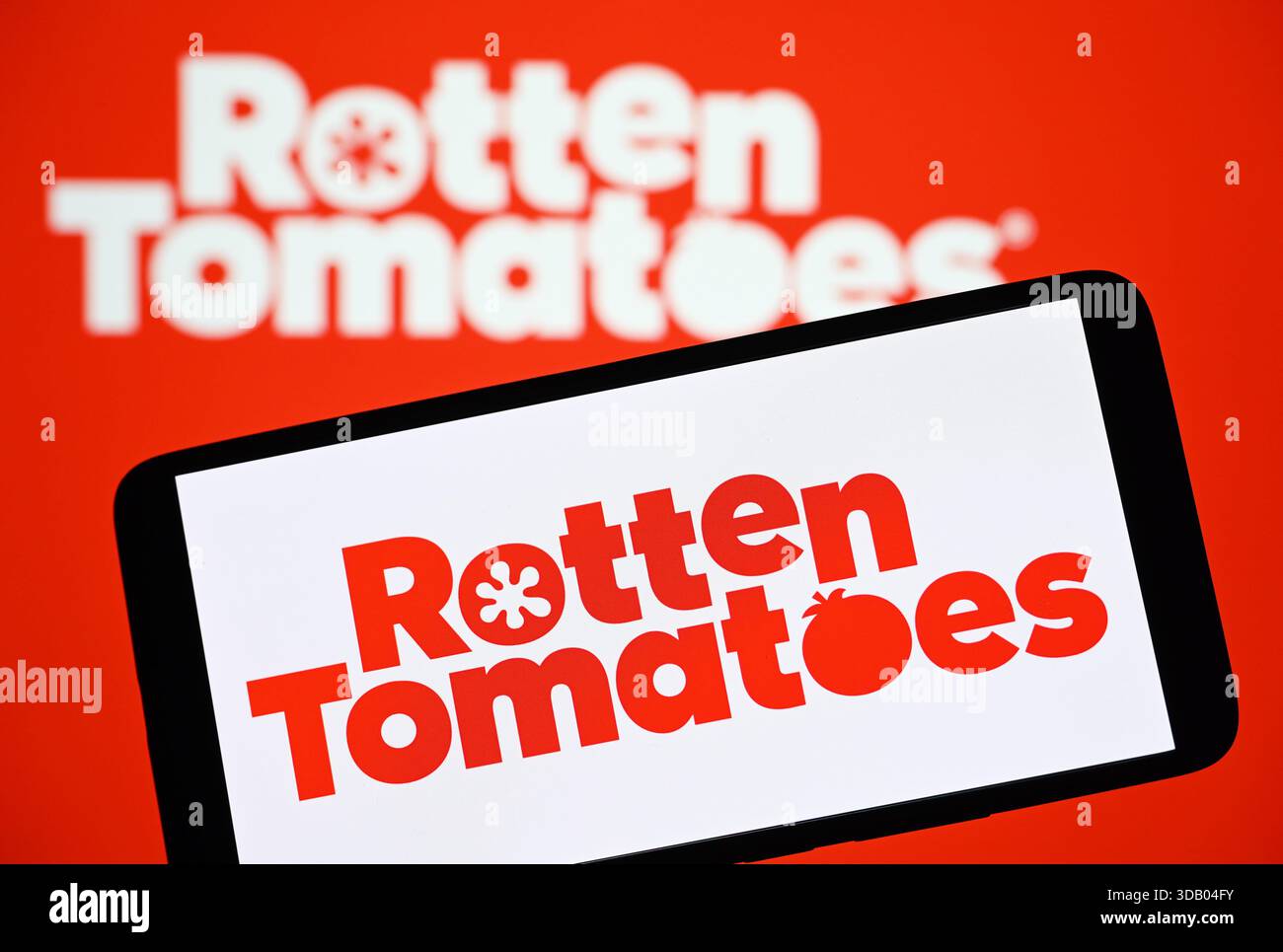 The Rotten Tomatoes In this photo illustration, the Rotten Tomatoes logo is seen on a ...