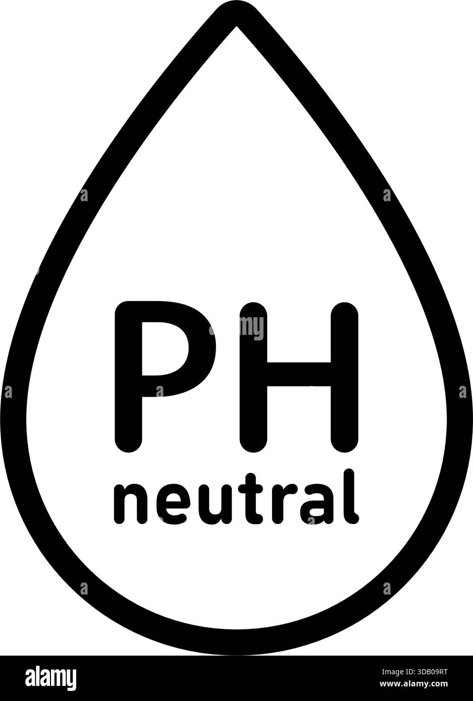 PH balance icon. Neutral water level. Water PH measure. Neutral balance ...