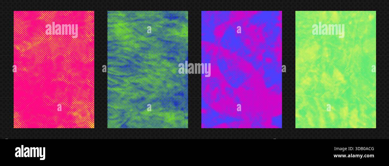 Grunge punk art overlay with halftone paper texture distressed paint ...