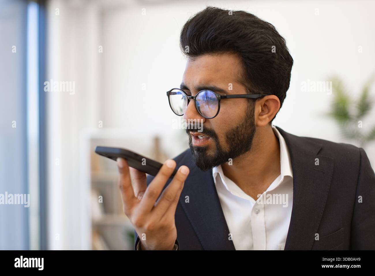 Businessman on a Phone Call Stock Photo