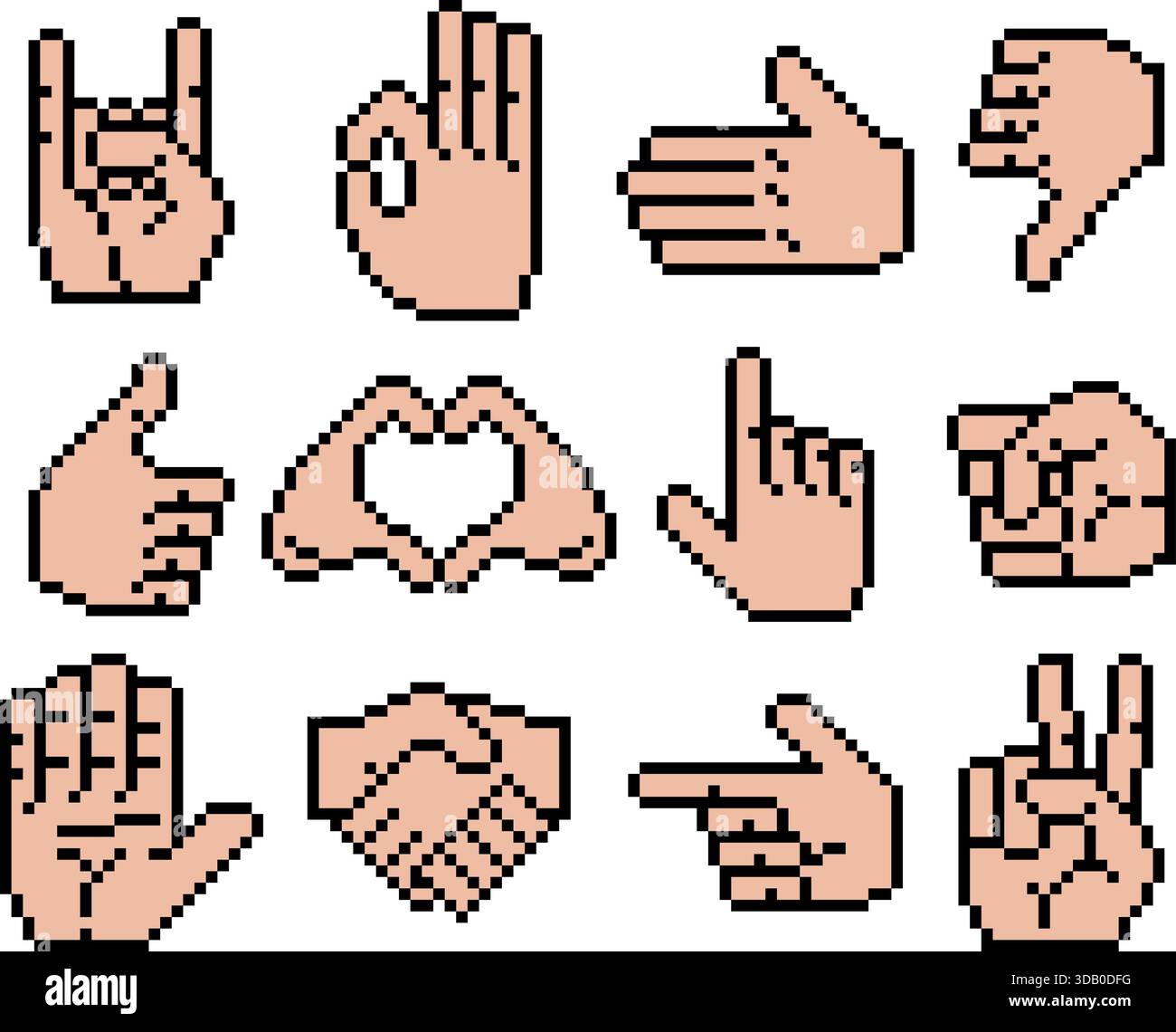 Sign up retro pixel Stock Vector Images - Alamy