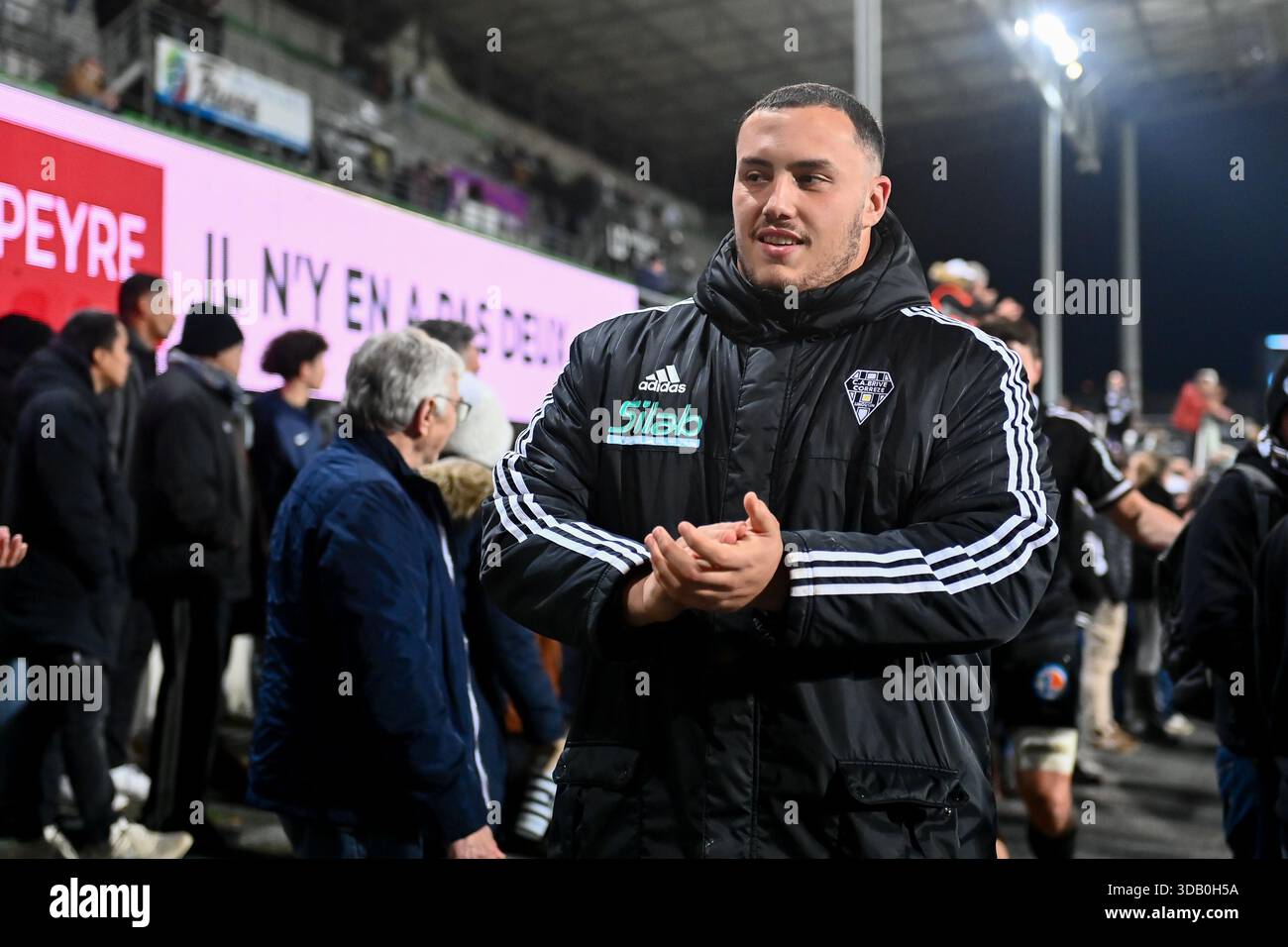 Zaccharie Affane of Brive during the Pro D2 match between Brive and ...