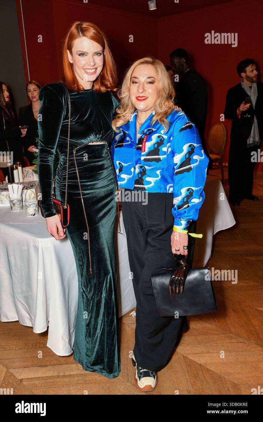 Paris, France. 11th Dec, 2025. Elodie Frégé, Marilou Berry attend the HFC (Haute Fragrance Company) Christmas Party at the Musée des Arts décoratifs in Paris on December 11, 2025. Photo by Shootpix/ABACAPRESS.COM Credit: Abaca Press/Alamy Live News Stock Photo