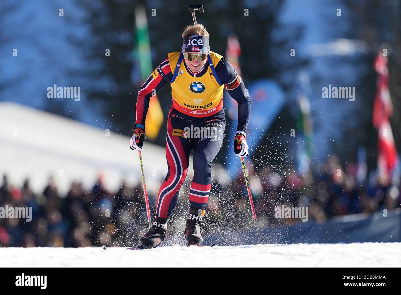 Johan-Olav Botn, of Norway, competes in the men's 12.5 km pursuit ...