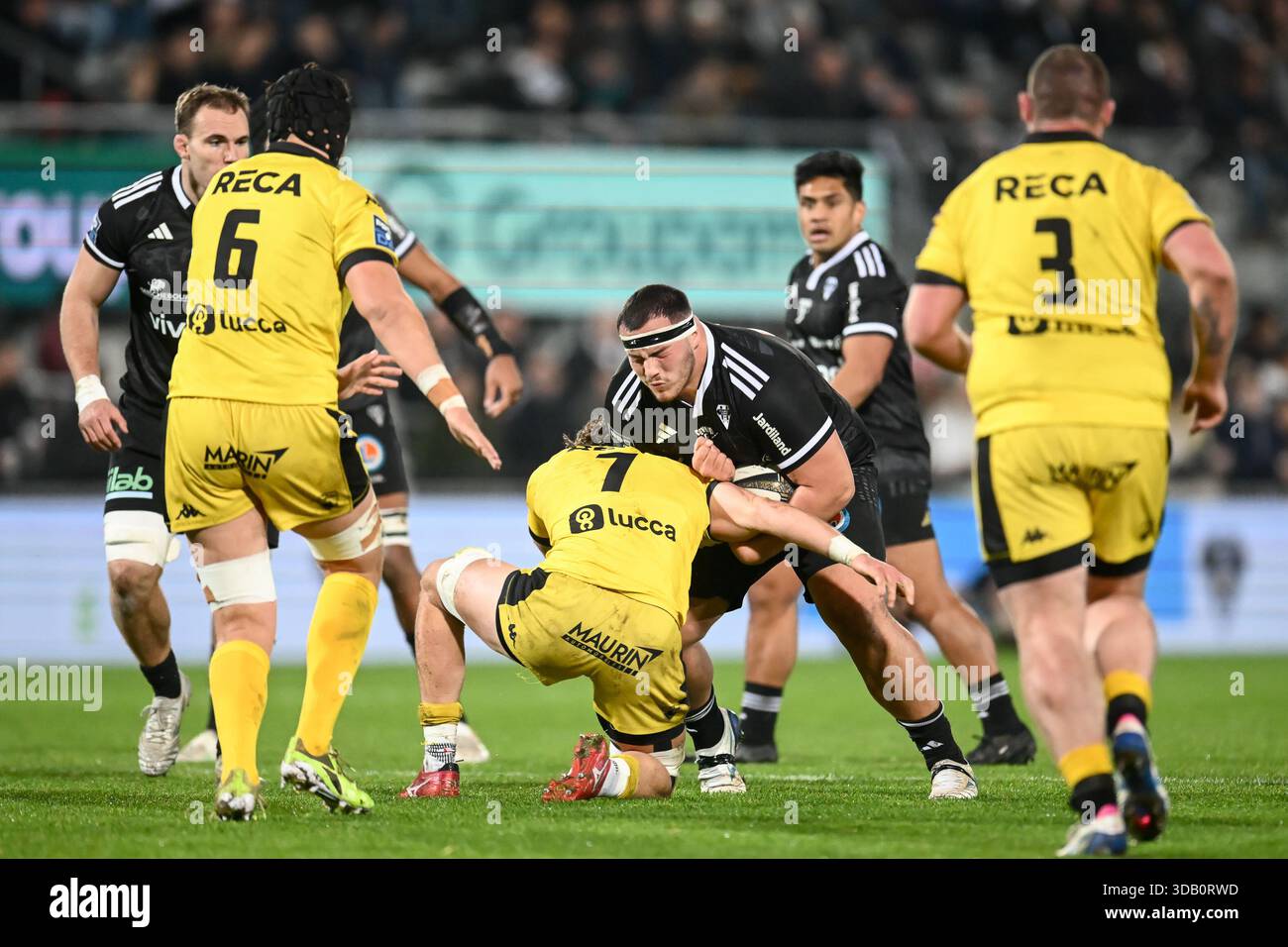 Zaccharie Affane of Brive during the Pro D2 match between Brive and ...