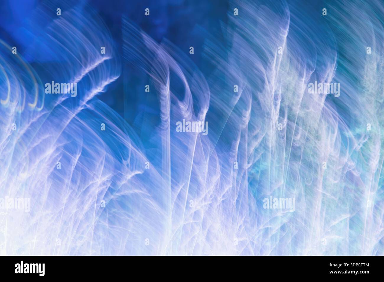 Abstract blue modern background. Blurred abstract nature, meadow. Stock Photo