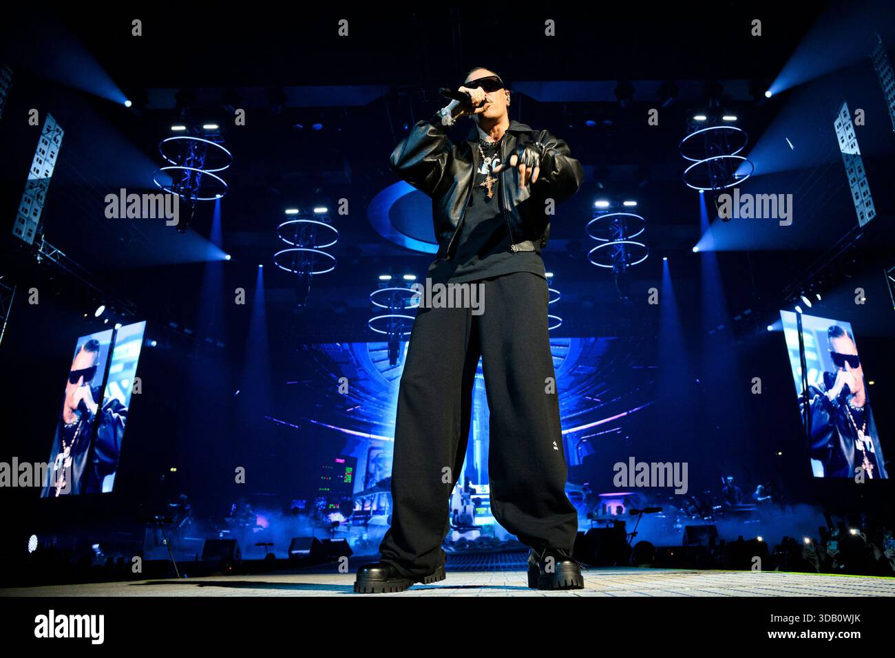 The italian rapper Marracash – pseudonym of Fabio Bartolo Rizzo ...