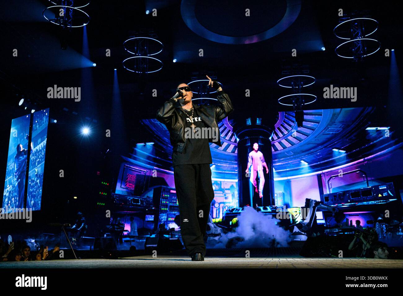 The italian rapper Marracash – pseudonym of Fabio Bartolo Rizzo ...