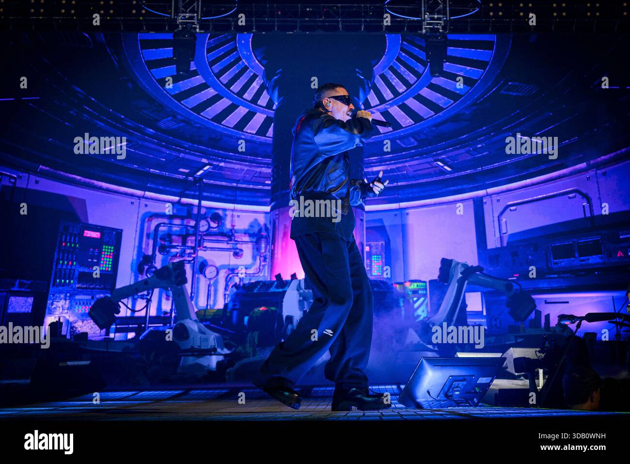The italian rapper Marracash – pseudonym of Fabio Bartolo Rizzo ...