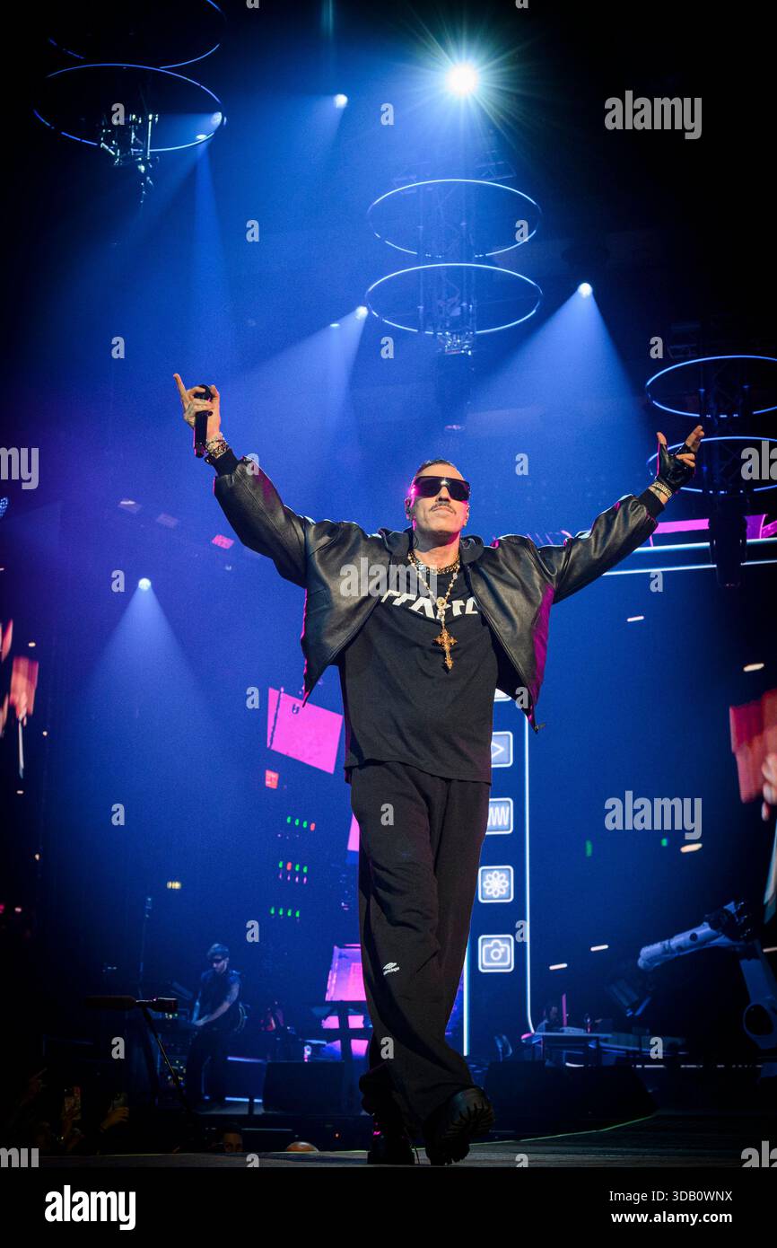 The italian rapper Marracash – pseudonym of Fabio Bartolo Rizzo ...