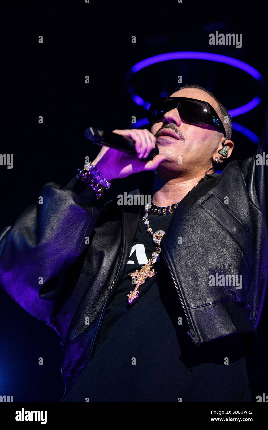 The italian rapper Marracash – pseudonym of Fabio Bartolo Rizzo ...