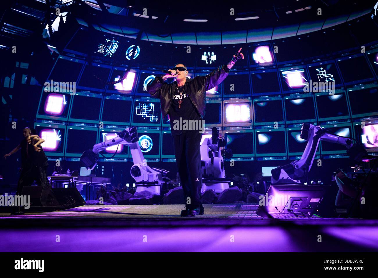 The italian rapper Marracash – pseudonym of Fabio Bartolo Rizzo ...