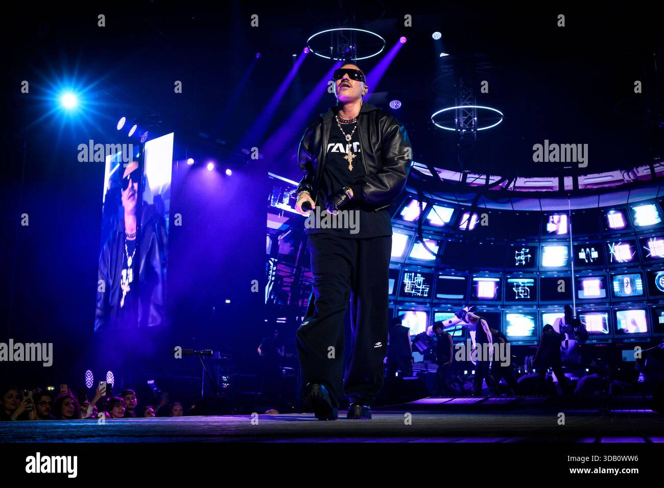The italian rapper Marracash – pseudonym of Fabio Bartolo Rizzo ...