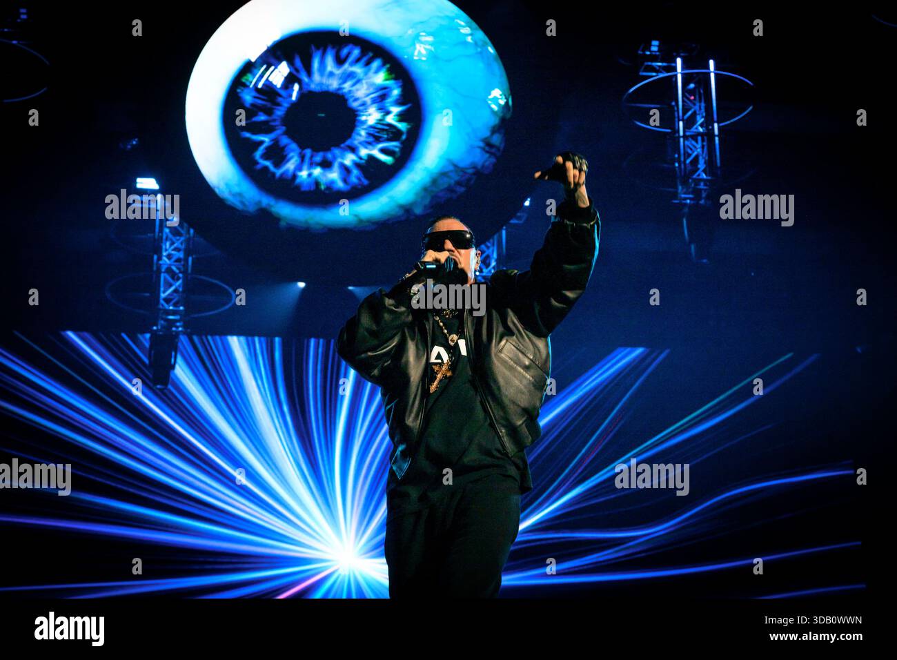 The italian rapper Marracash – pseudonym of Fabio Bartolo Rizzo ...