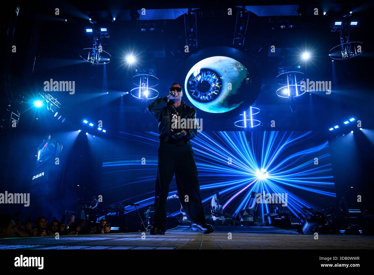 The italian rapper Marracash – pseudonym of Fabio Bartolo Rizzo ...