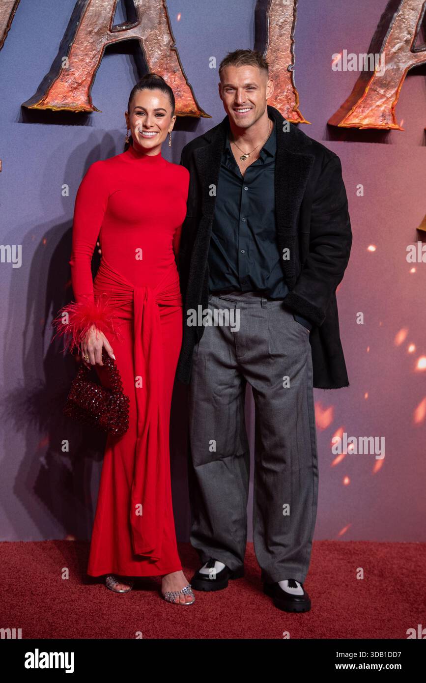 Steph Elwood and Lewis Robling attend the 