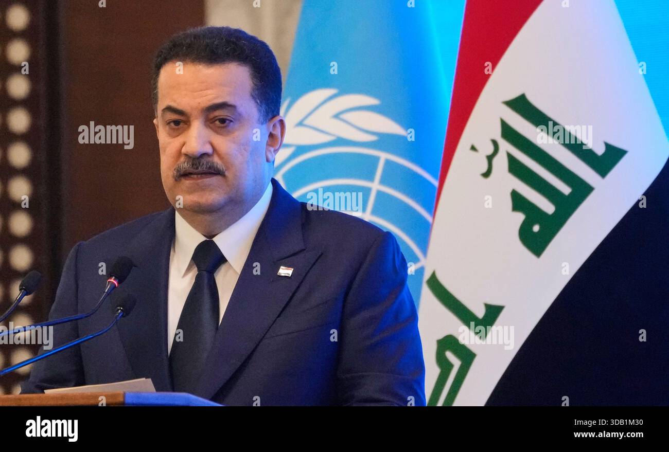 iraqi-prime-minister-mohammed-shia-al-sudani-speaks-during-an-event-to