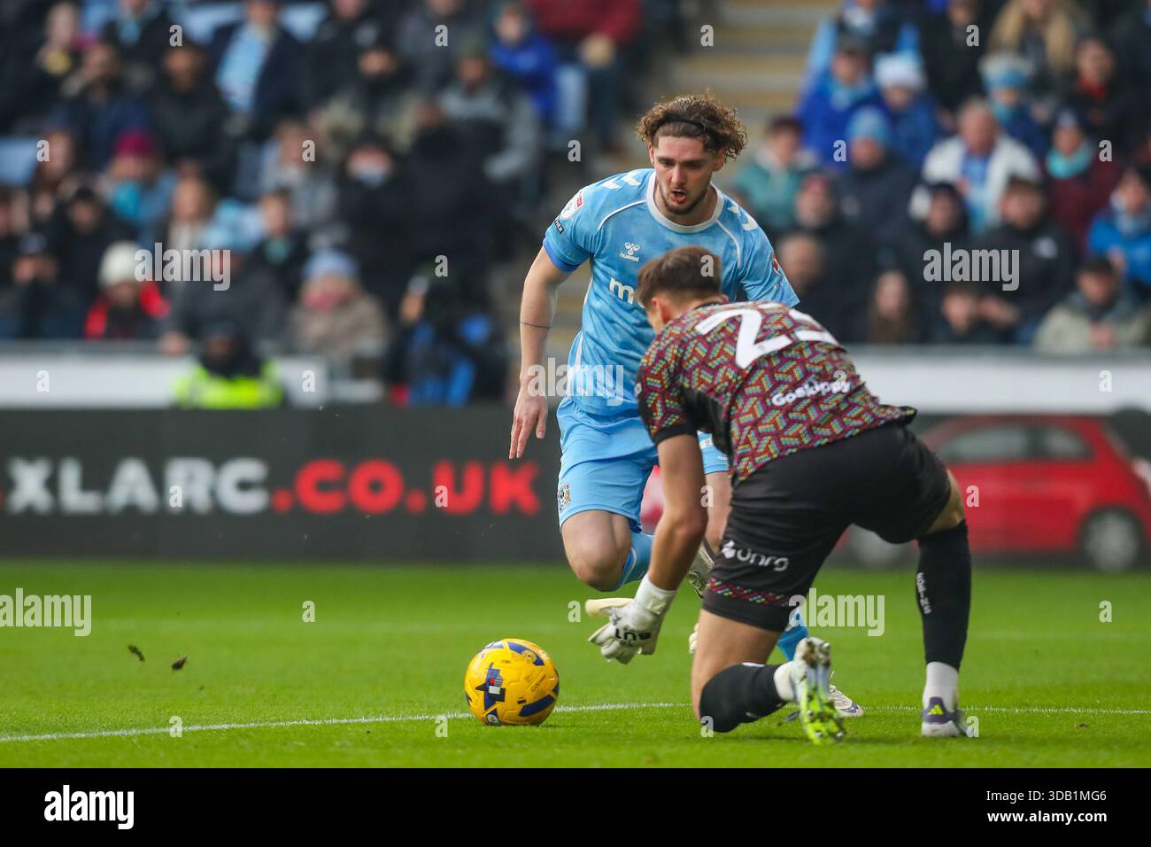 Jack Rudoni Jack Rudoni Of Coventry City tries to round the keeper during the ...