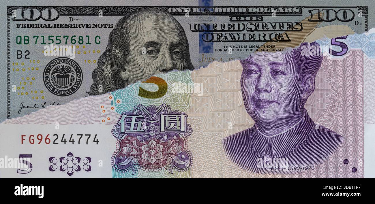 100 chinese dollar hi-res stock photography and images - Alamy