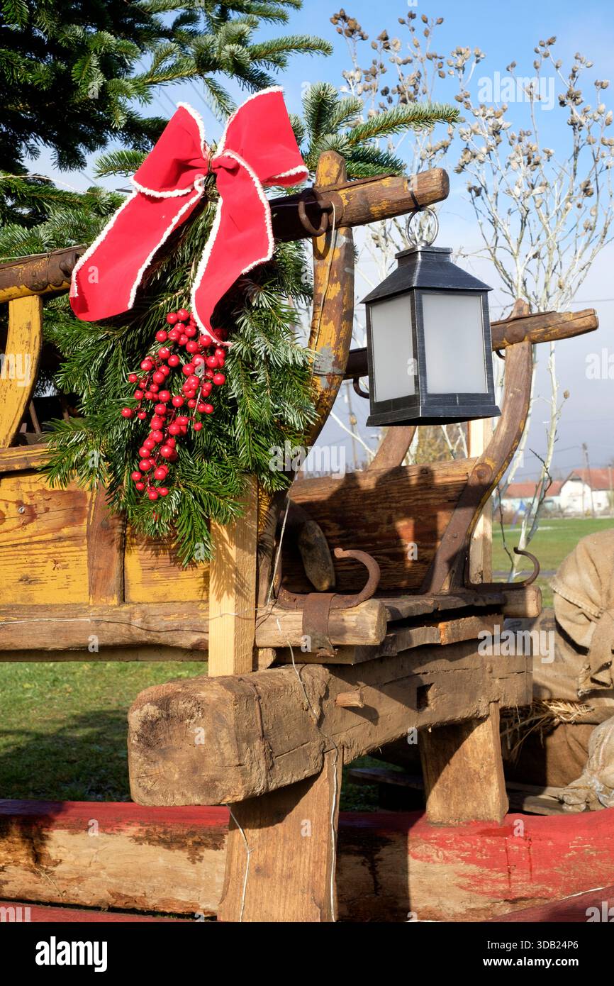 windmill cart display on village green built by farming community ...