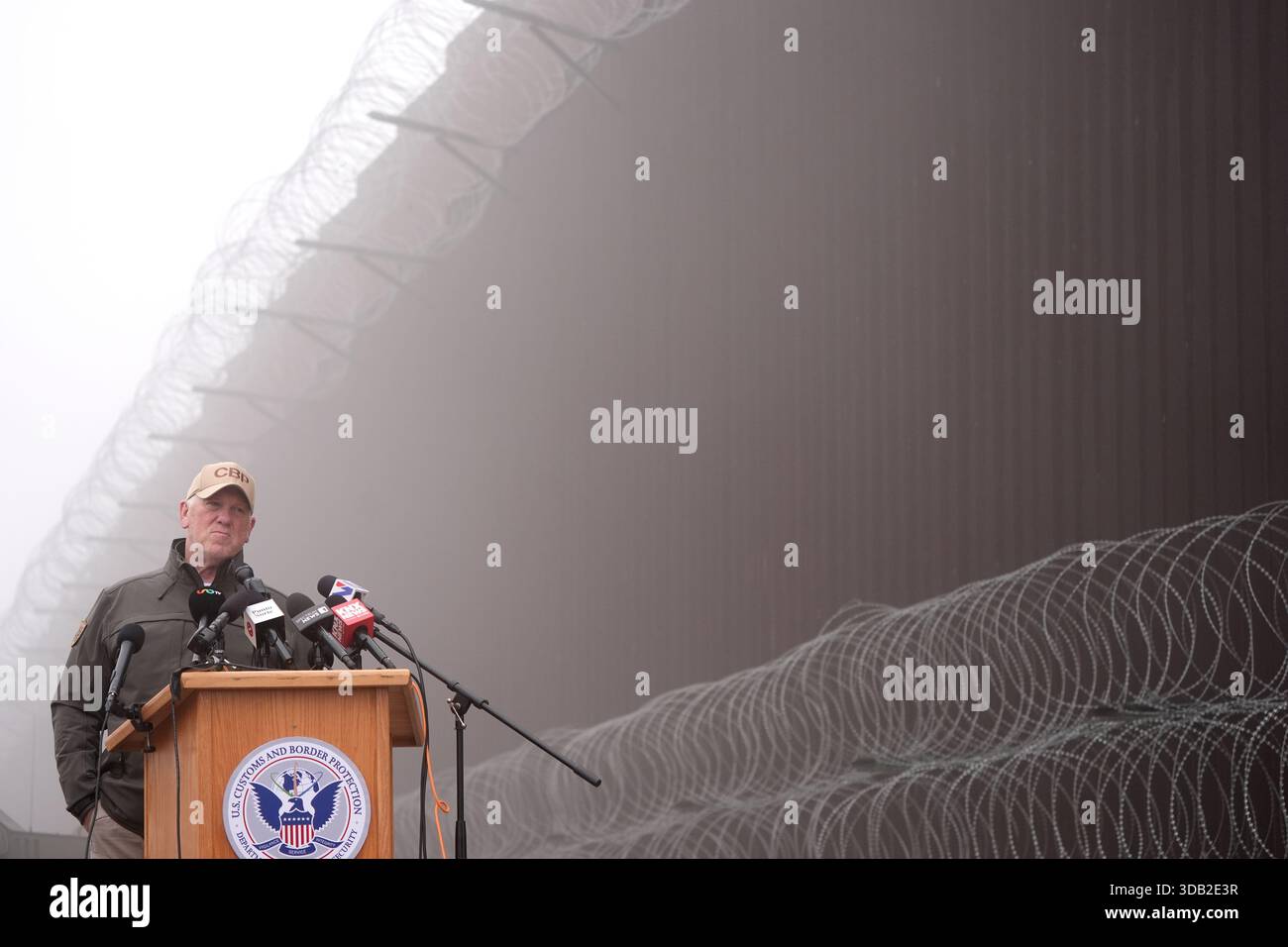 White House border czar Tom Homan speaks during a news conference along ...