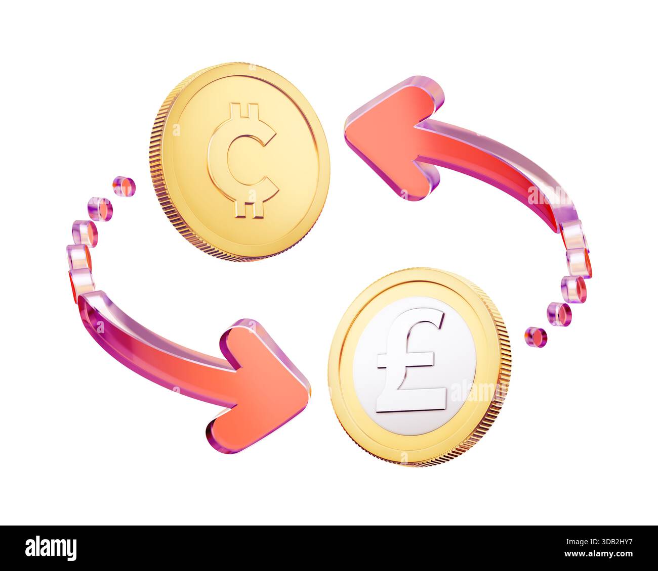 Trading of a pair of the UK pound sterling and an abstract cryptoc urrency  Stock Photo - Alamy