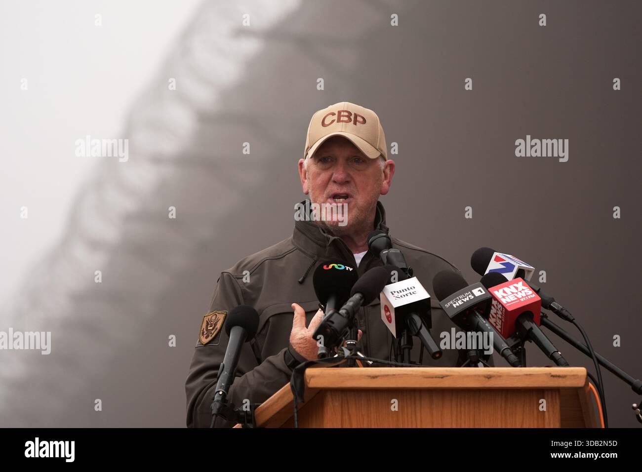 White House border czar Tom Homan speaks during a news conference along ...