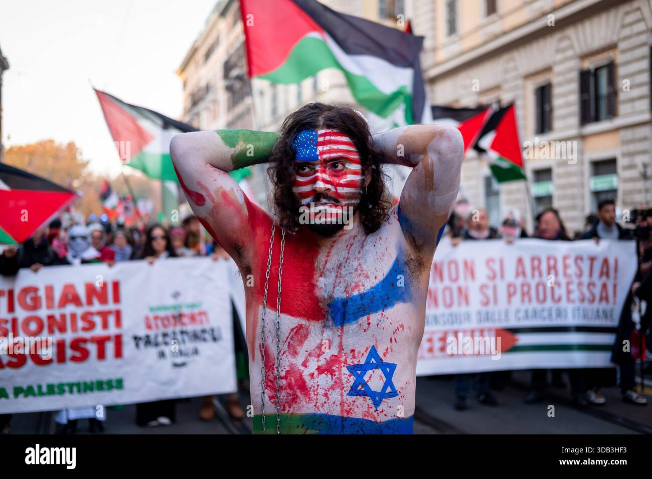 Rome, Rm, Italy. 13th Dec, 2025. Hundreds gather in Piazza Vittorio ...