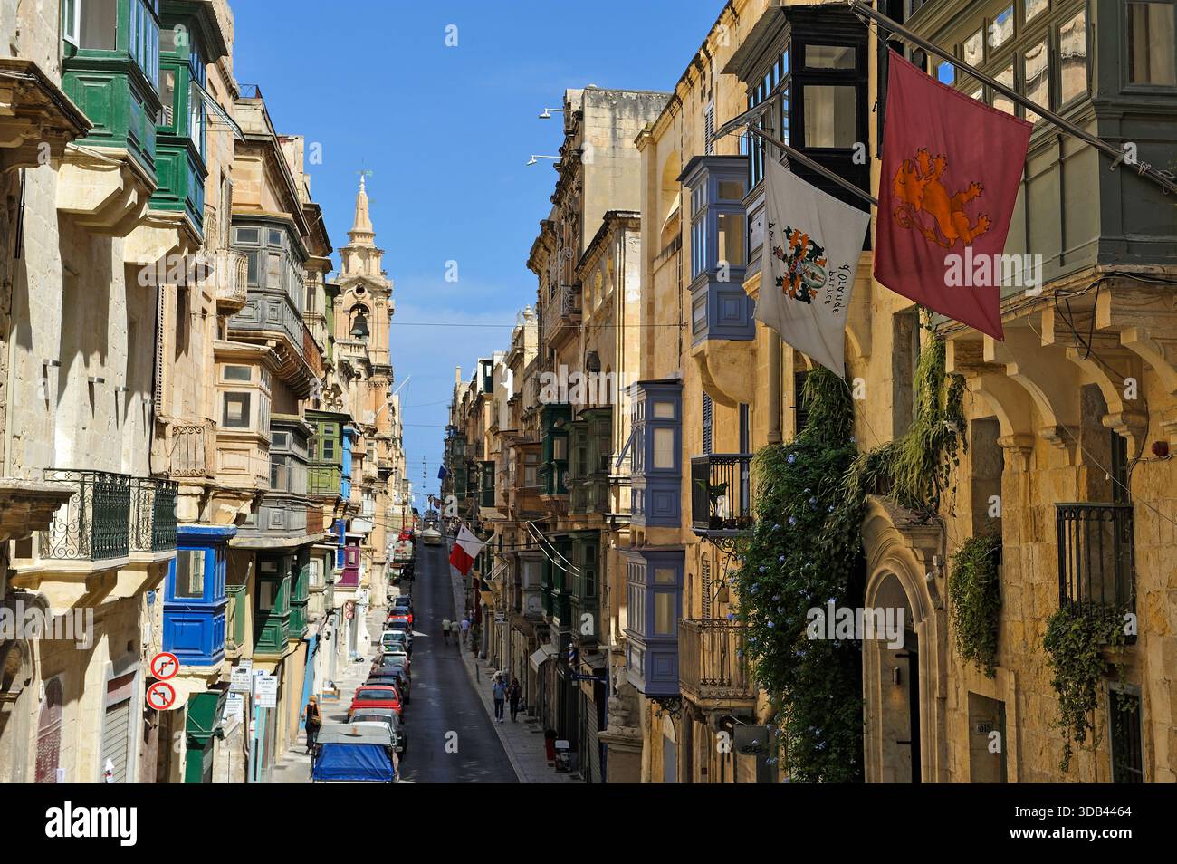 St.Paul street, Valletta, Malta, Southern Europe Stock Photo