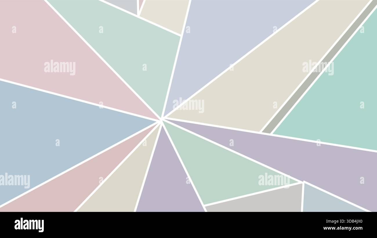 Layered pastel triangles forming subtle abstract patterns Stock Vector