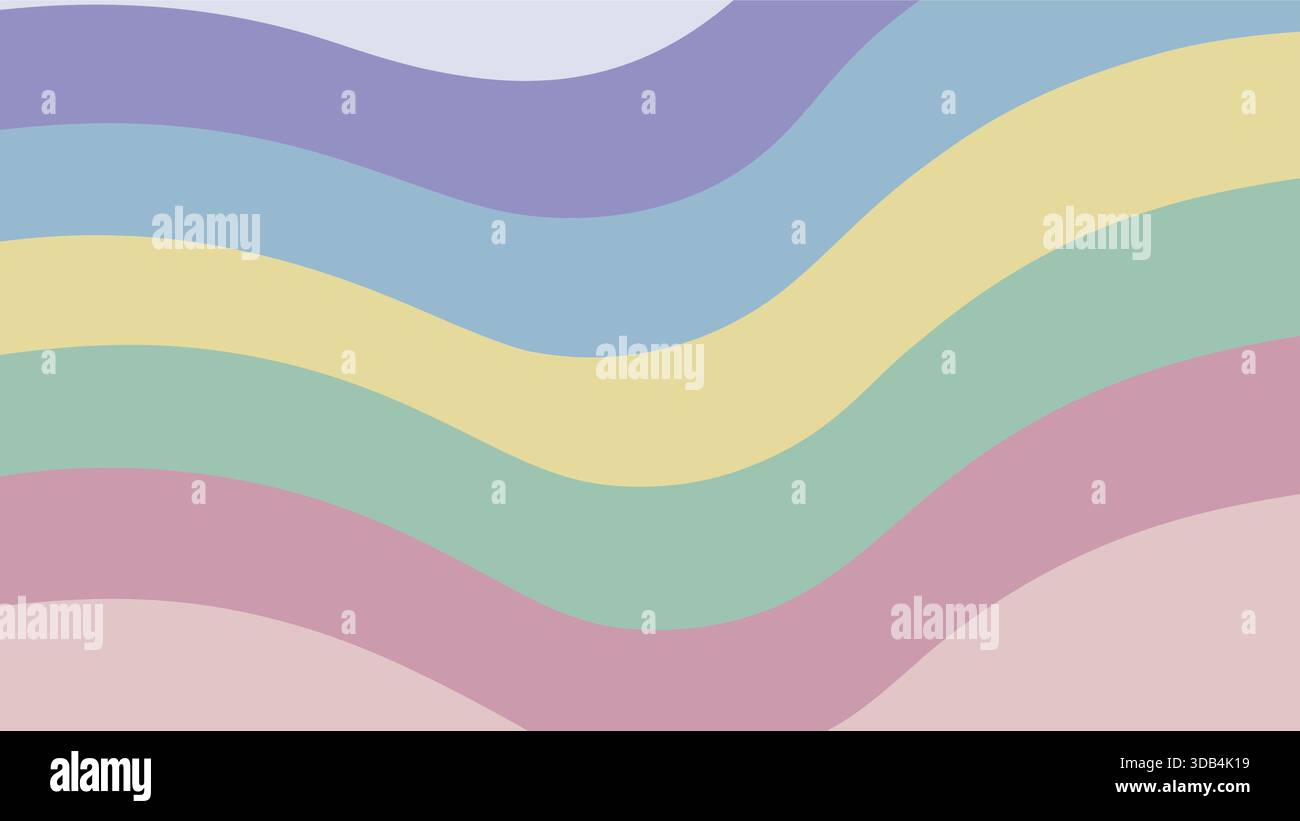 Layered pastel curves with subtle flowing line textures Stock Vector