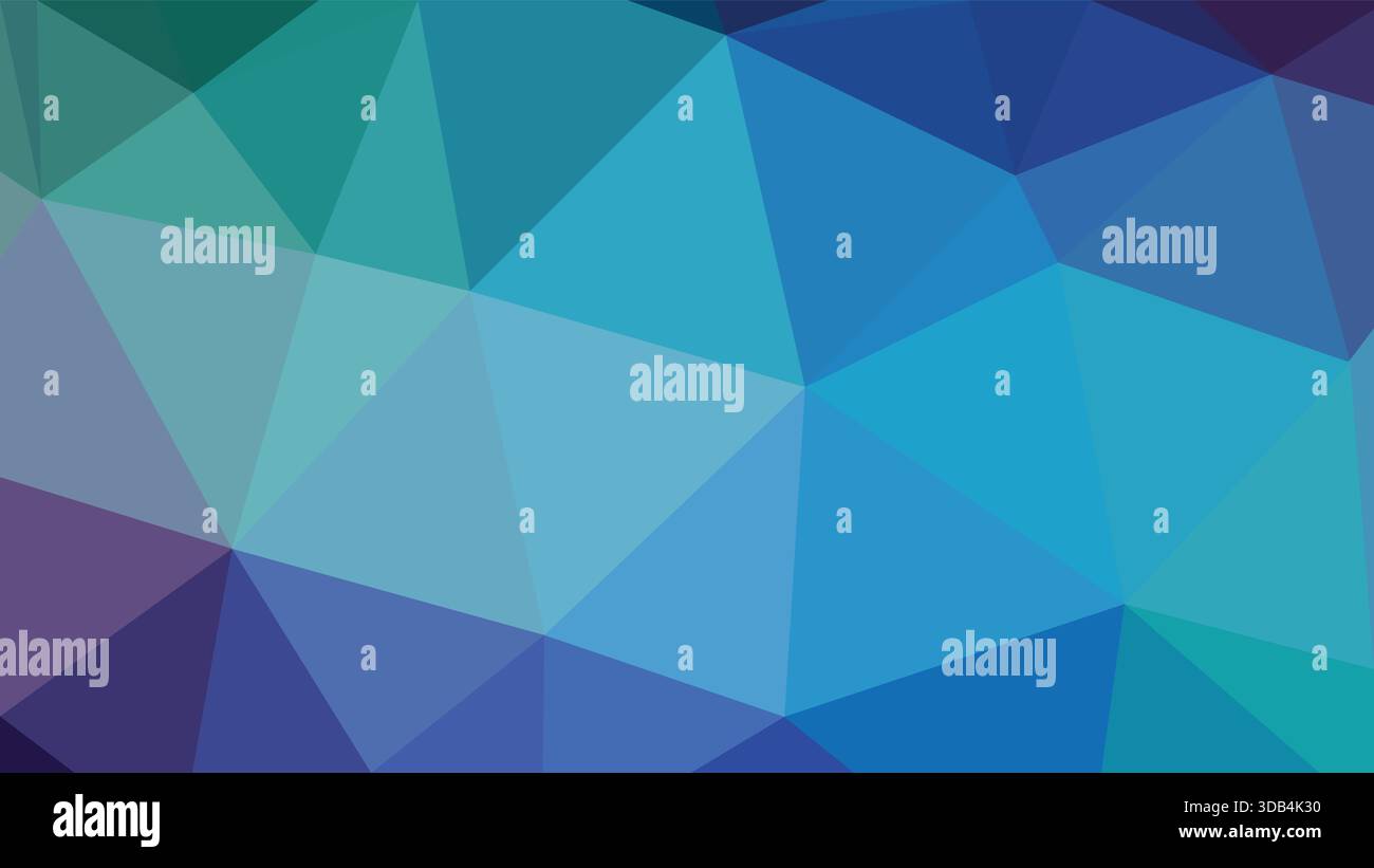 Polygonal low-poly style background with faceted triangular shapes, crisp edges, and modern gradient shading Stock Vector