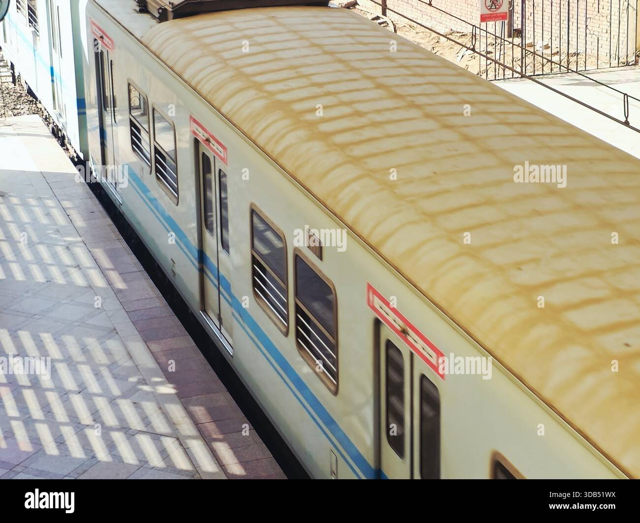 Cairo, Egypt, November 27 2025: First line of The Cairo tunnel metro, a ...