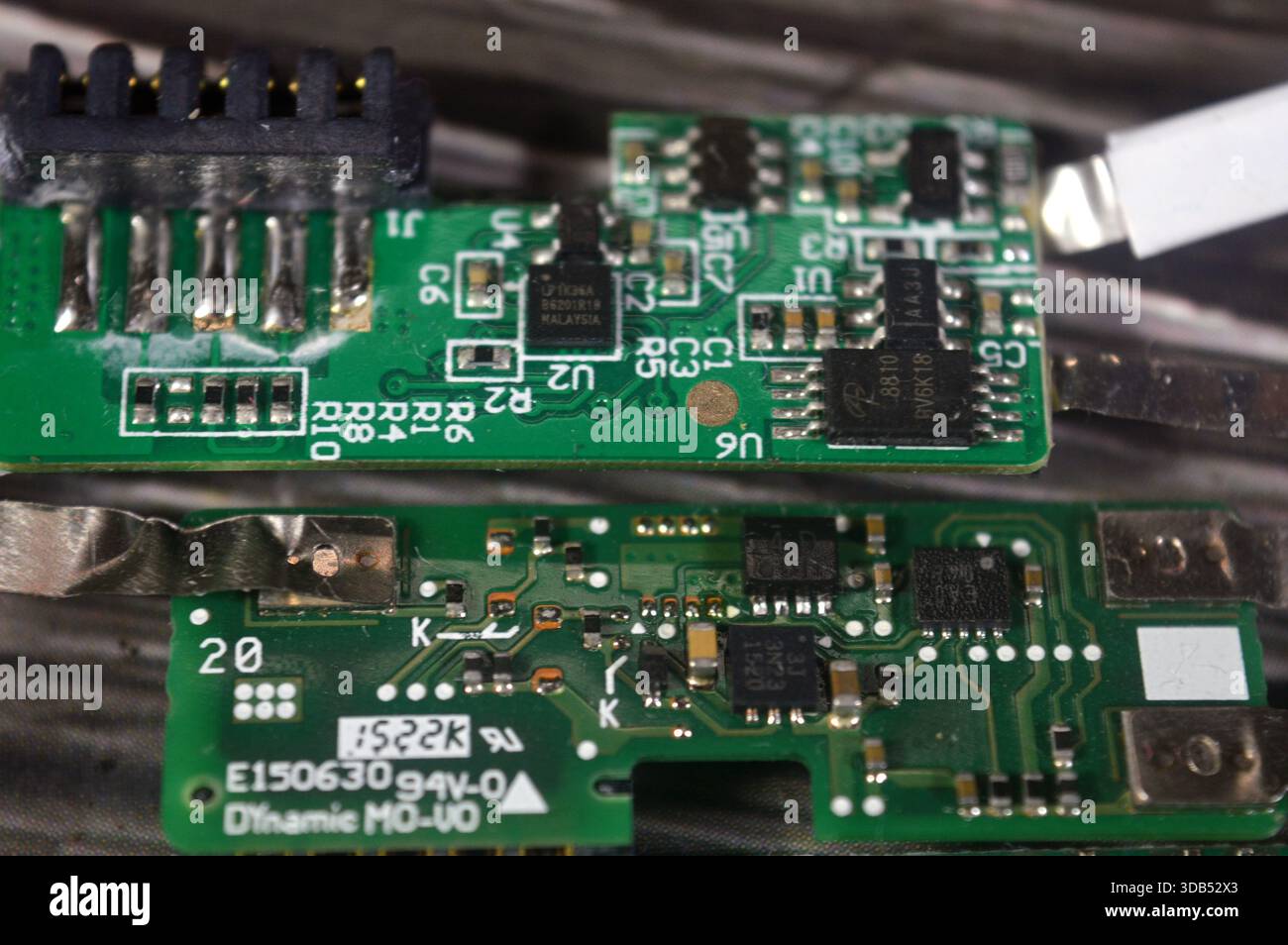 Cairo, Egypt, December 11 2025: lithium battery circuit boards ...