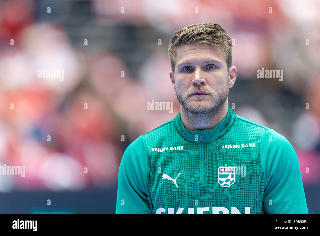 Aalborg, Denmark. 13th, December 2025. Rene Rasmussen of Skjern ...
