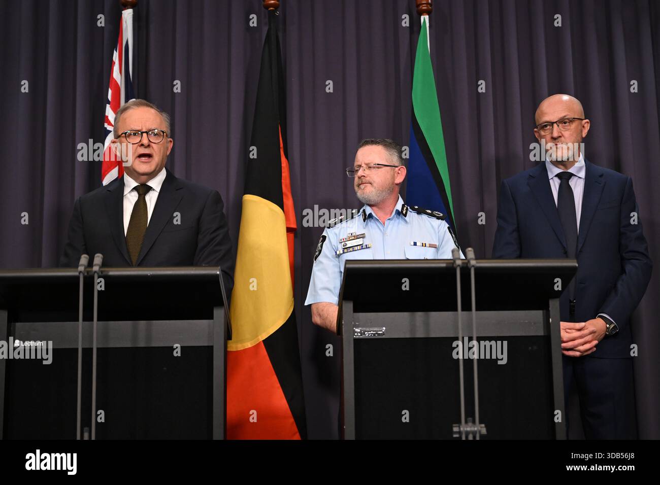 Australian Prime Minister Anthony Albanese, AFP Acting Deputy ...
