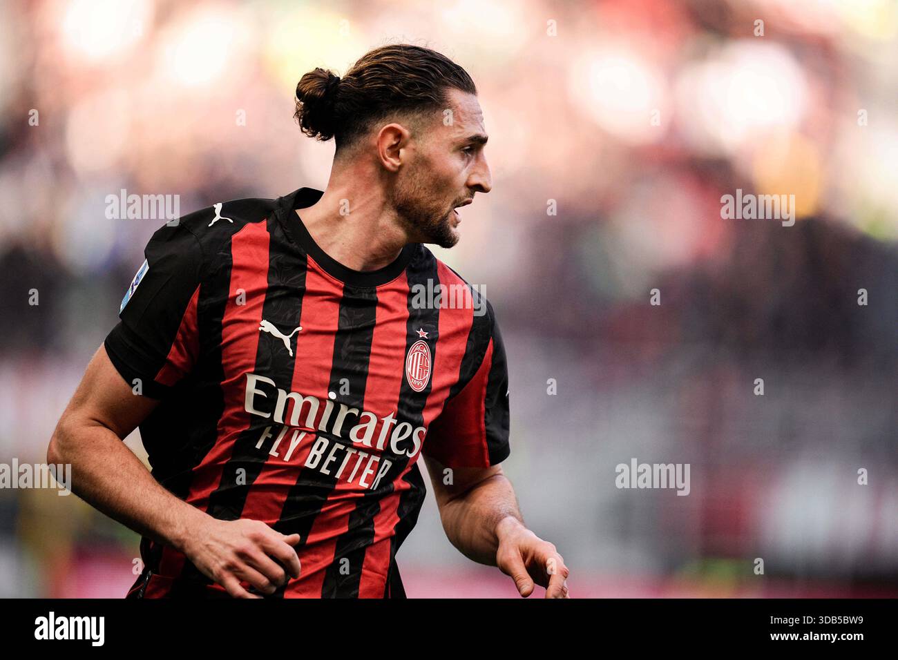 AC Milan's Adrien Rabiot during the Serie A soccer match between Milan ...