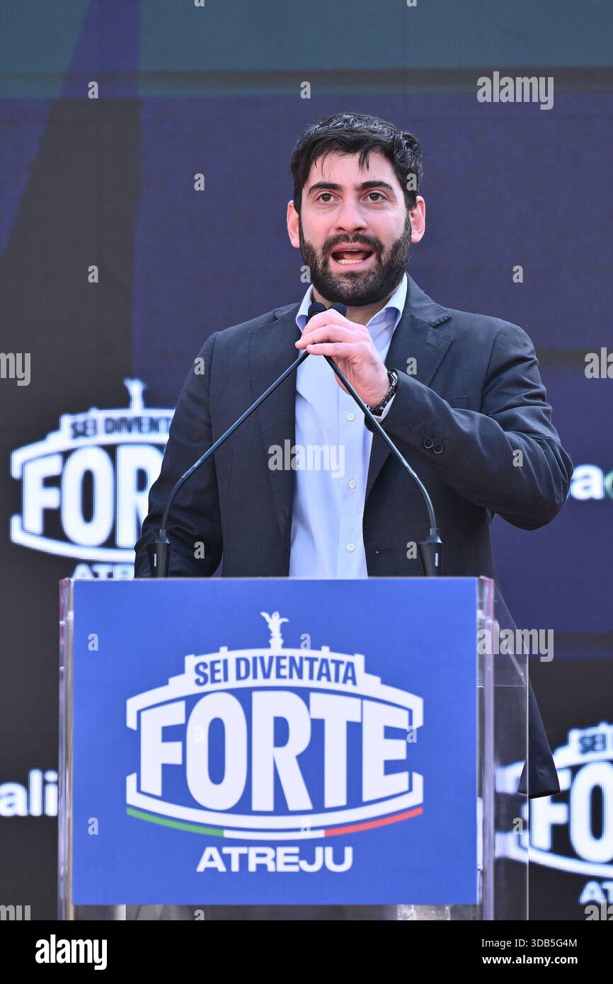 Fabio Roscani (FdI MP and President of the National Youth) attends the ...