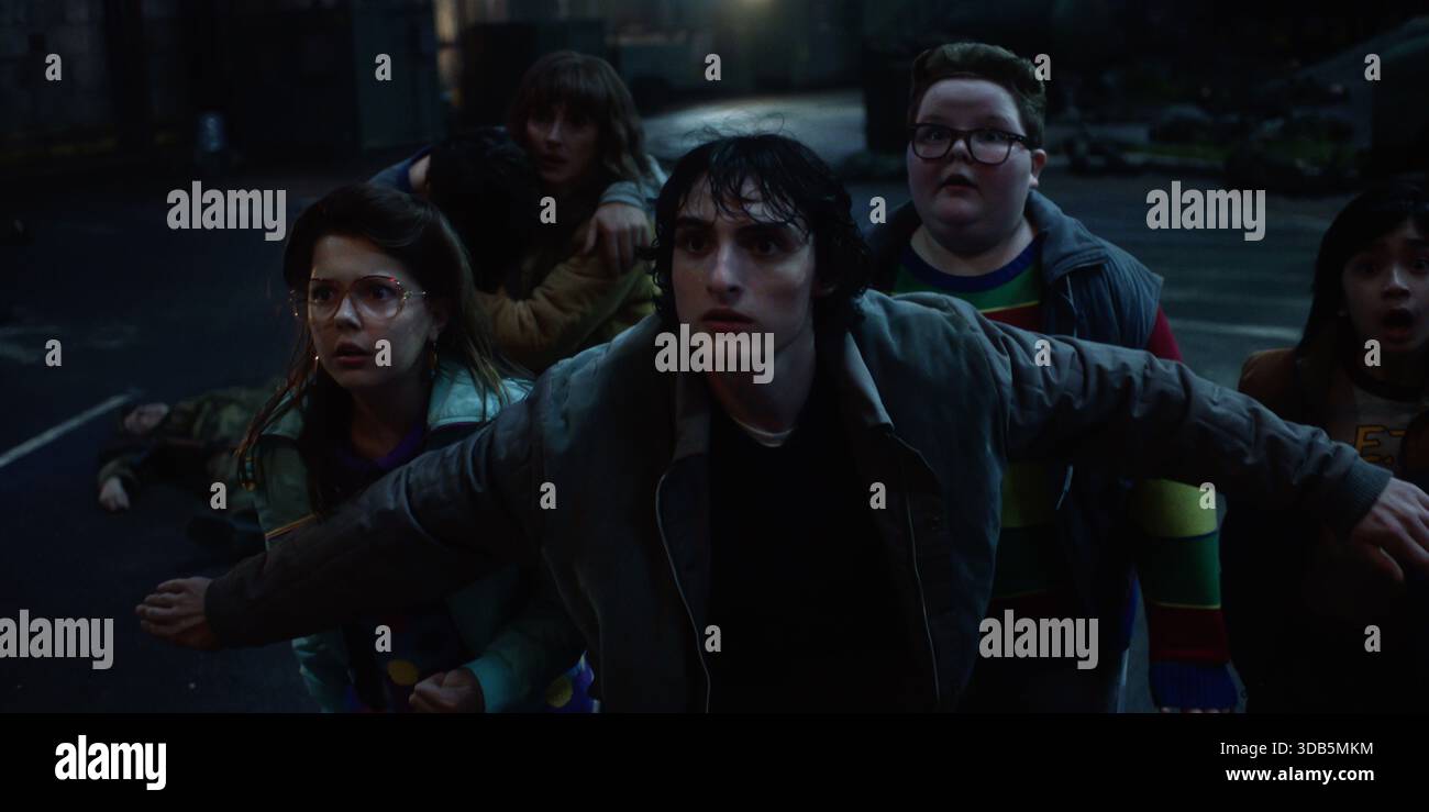 Monkey Stranger FINN WOLFHARD and JAKE CONNELLY in STRANGER THINGS (2016), directed by ...