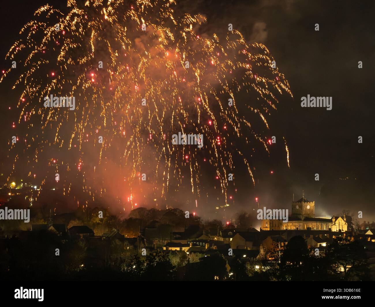 Firework display on 8 November 2025, held in the Sele, Hexham ...