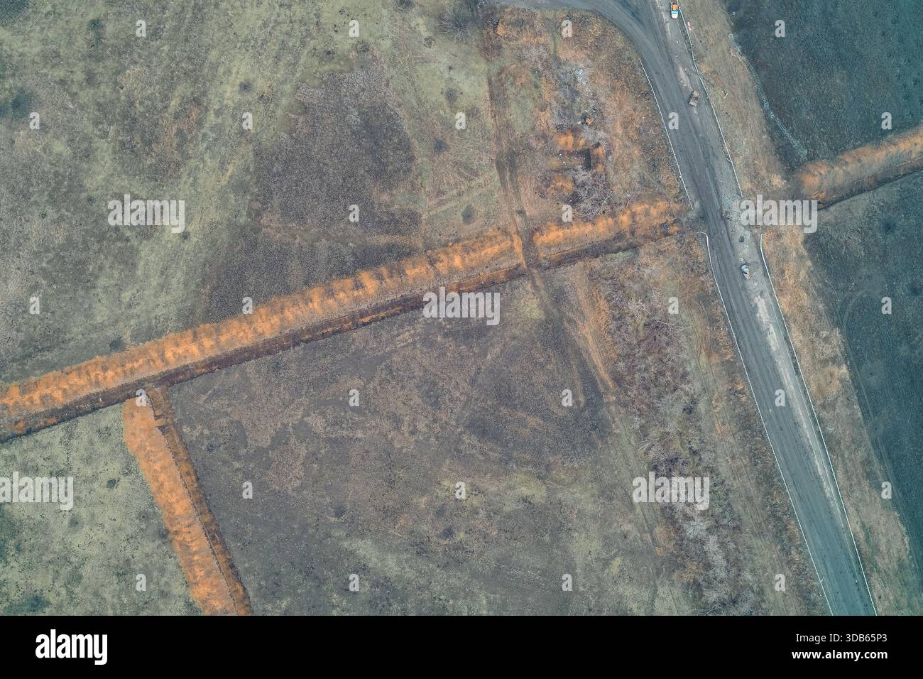 Tank Blockade Anti vehicle trenches hi-res stock photography and images - Alamy