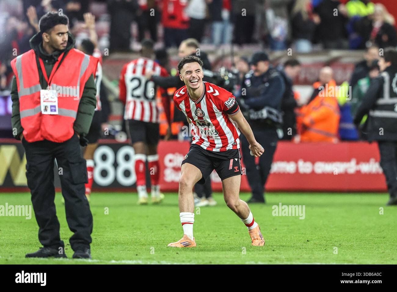 Chemsdine Talbi Of Sunderland Celebrates The Win During The Premier chemsdine-talbi-of-sunderland-celebrates-the-win-during-the-premier