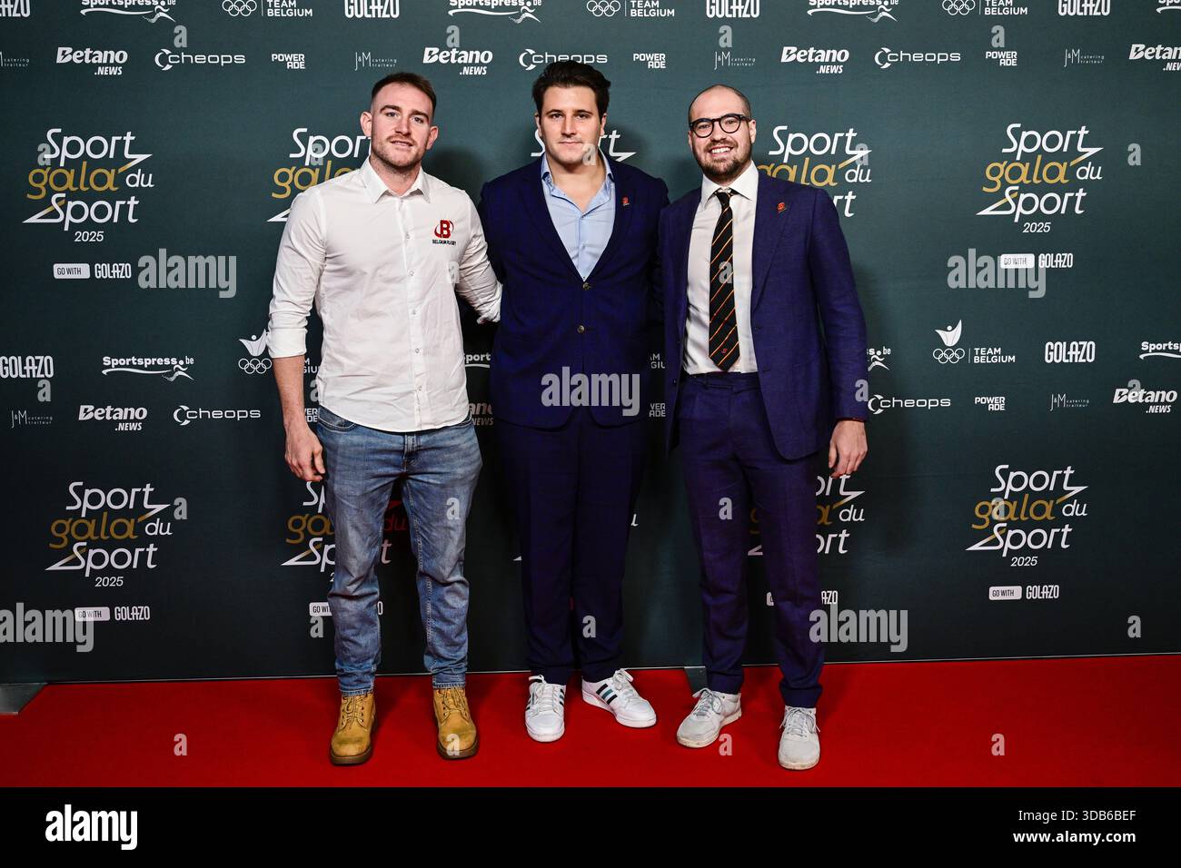 Members of the Black Devils, Belgium Rugby team pictured at the ...