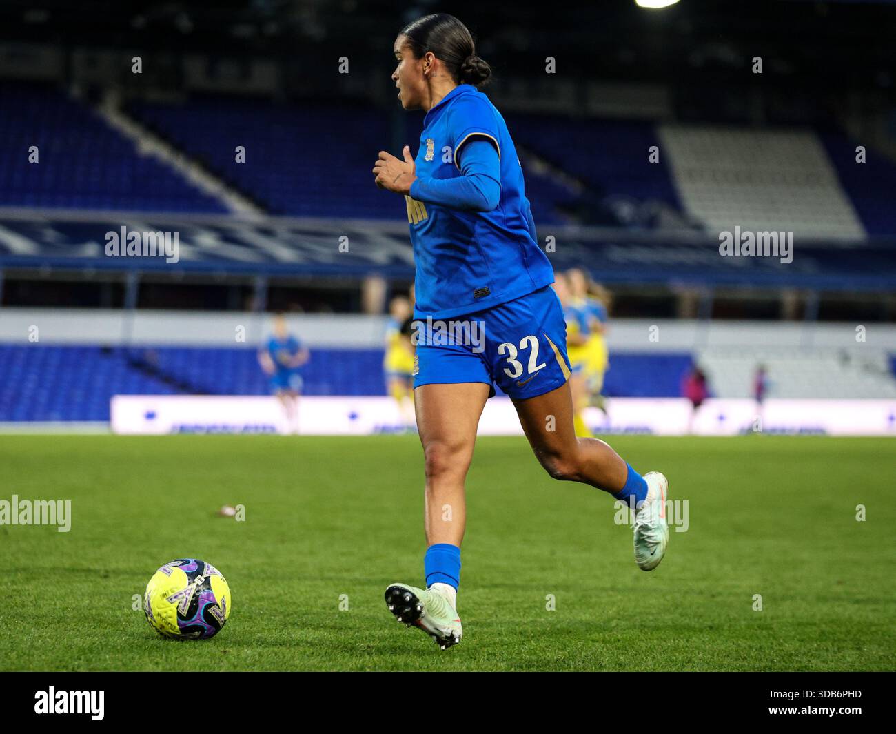 Ava Baker (32 Birmingham City) on the ball during the Adobe Womens FA ...