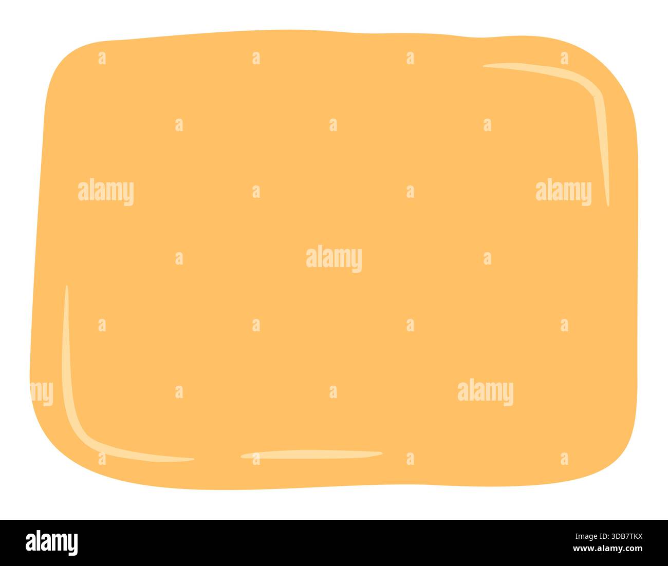 Doodle Squiggle Fluid Sticker Frame Box Stock Vector